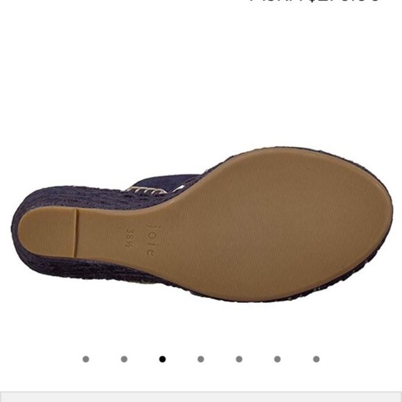 8/9.5 Joie Navy Suede Wedges - Picture 3 of 8
